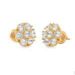 15PT Upside Down Diamond Flower Earrings 11 mm 70721 - Image 2