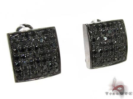 Johnny's Black Diamond Earrings 1 16789 - Image 2