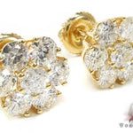 Diamond Flower Earrings 16802 - Image 3