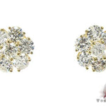 Diamond Flower Earrings 16802 - Image 1