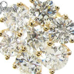 Diamond Flower Earrings 16802 - Image 4