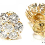 Diamond Flower Earrings 16802 - Image 5
