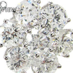 White Gold Cluster Diamond Earrings 2 16804 - Image 4