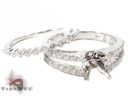 Lovely Semi Mount Engagement Set 16874 - Image 6