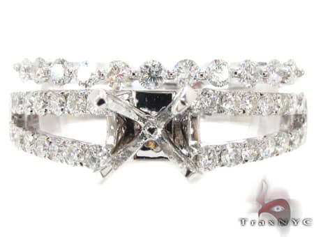 Lovely Semi Mount Engagement Set 16874 - Image 2