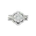 Flower Diamond Ring Set 17033
