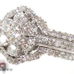 Flower Diamond Ring Set 17033 - Image 3