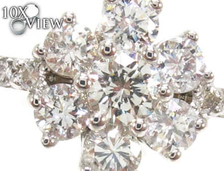 Flower Diamond Ring Set 17033 - Image 6