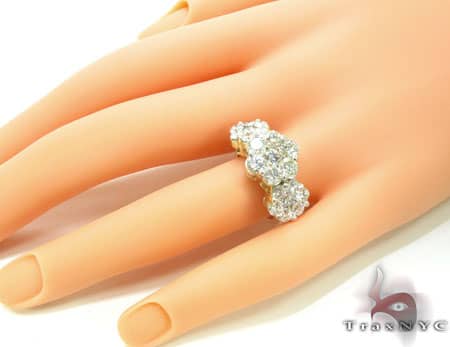 Large 3 Row Flower Ring 17145 - Image 8