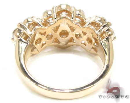 Large 3 Row Flower Ring 17145 - Image 7