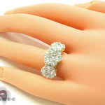 Large 3 Row Flower Ring 17145 - Image 9