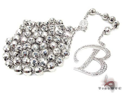 Custom B Initial Rosary n 17281 - Image 1