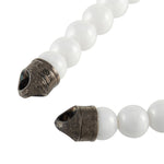 Stephen Webster England Made Me Silver and Black Rhodium White Ceramic Beaded Bracelet (No Clasp) 3018448