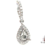 Diamond Teardrop Semi Mount Pendant 2 17858 - Image 2