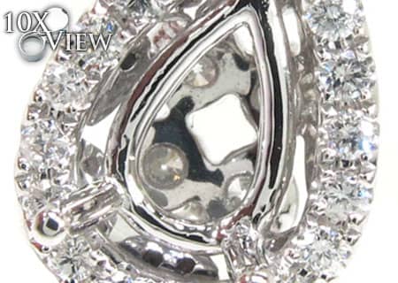 Diamond Teardrop Semi Mount Pendant 2 17858 - Image 4