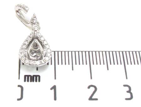 Diamond Teardrop Semi Mount Pendant 2 17858 - Image 7