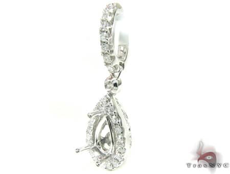 Diamond Teardrop Semi Mount Pendant 2 17858 - Image 3