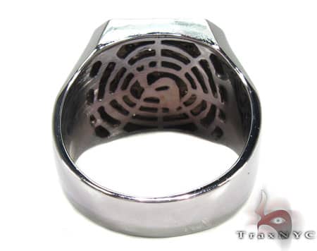 TraxNYC Black Diamond 10k White Gold Ring, photo 7 of 8