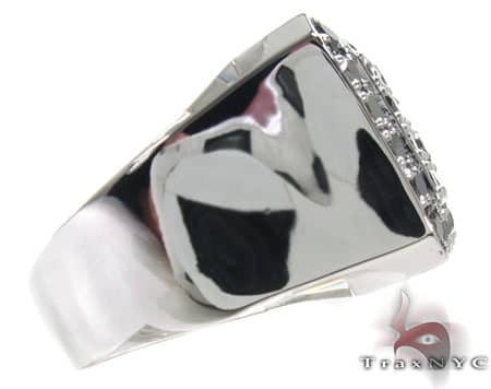 TraxNYC Black Diamond 10k White Gold Ring 17926 - Image 5