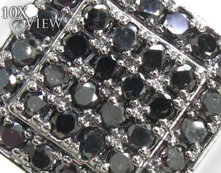 TraxNYC Black Diamond 10k White Gold Ring 17926 - Image 4