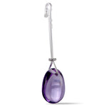 Georg Jensen Vivianna Silver Amethyst and Diamond Pendant 3536404