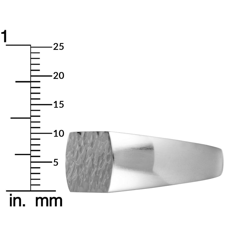 Georg Jensen Smithy Silver Hammered Band Ring 8560080