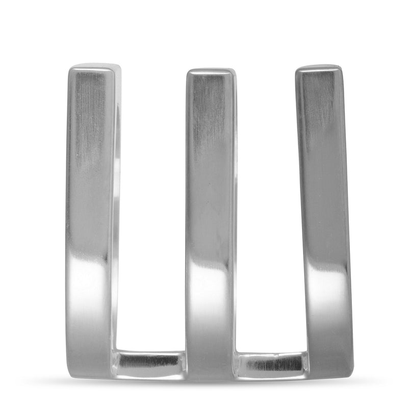 Georg Jensen Aria Silver Flat Three Band Ring 8560200-3