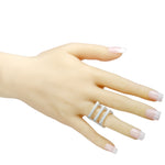 Georg Jensen Aria Silver Flat Three Band Ring 8560200-3