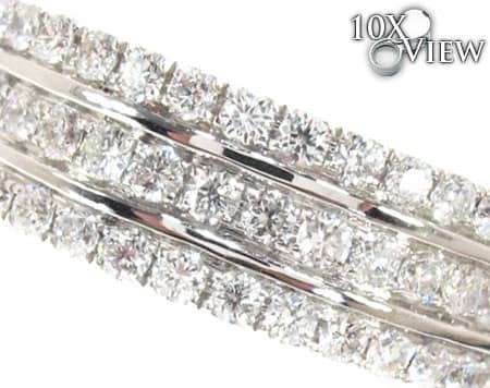 Three Row Wedding Band 18509 - Image 4