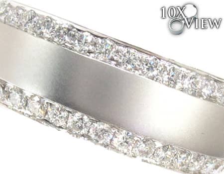 14k White Gold Diamond Ring Wedding Band, photo 5 of 8