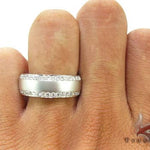 14k White Gold Diamond Ring Wedding Band 18510 - Image 8