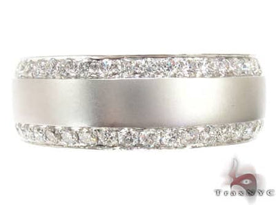 14k White Gold Diamond Ring Wedding Band