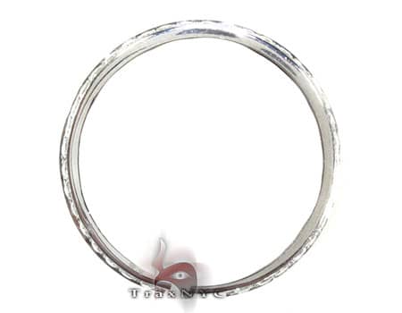 14k White Gold Diamond Ring Wedding Band 18510 - Image 6