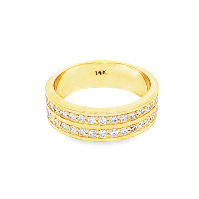 Two Row Wedding Band 18514