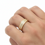 Two Row Wedding Band 18514