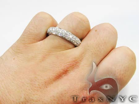 Men's 14K Gold Diamond Wedding Ring, photo 7 of 7