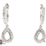 Teardrop Semi Mount Earrings 18530 - Image 1