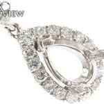 Teardrop Semi Mount Earrings 18530 - Image 3