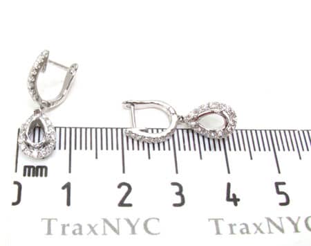 Teardrop Semi Mount Earrings 18530 - Image 5