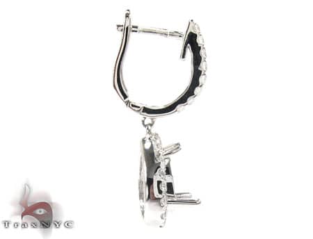 Teardrop Semi Mount Earrings 18530 - Image 4