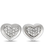 Scott Kay Sterling Silver Diamond Heart Stud Earrings E1058SPADM