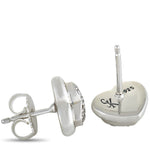 Scott Kay Sterling Silver Diamond Heart Stud Earrings E1058SPADM