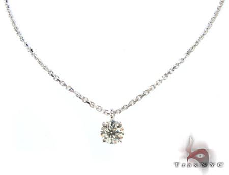 Solitaire Diamond Necklace 18651 - Image 2