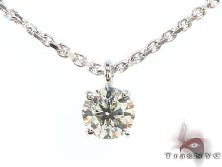 Solitaire Diamond Necklace 18651 - Image 1