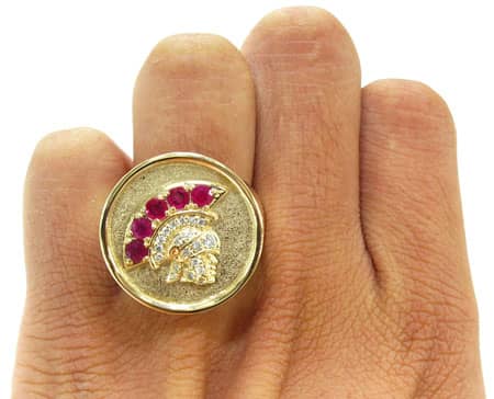 14K Gold Warrior Ring, photo 8 of 9