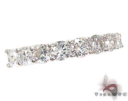 Half Iced Wedding Band 18770 - Image 1