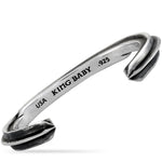 King Baby Silver Shooting Star Cuff Bracelet K40-5861-7.5