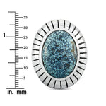 King Baby Silver and Spotted Turquoise Ring K20-5224
