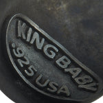 King Baby Silver and Spotted Turquoise Ring K20-5224
