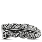 King Baby Raven Feather Silver Ring K20-5712